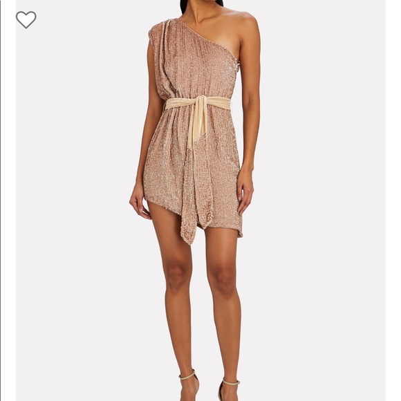 RETROFÊTE Ella One-Shoulder Sequin Dress - Picture 3 of 13